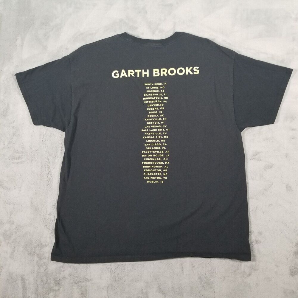 Garth Brooks Stadium Tour Tshirt Black Size XL Cotton Graphic Country Music - Picture 4 of 9